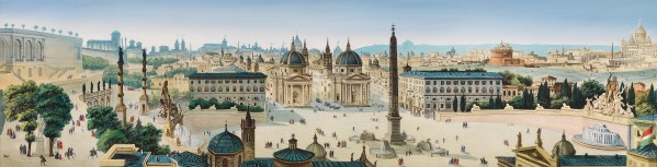 Panorama von Roma by Leopoldo Calvi